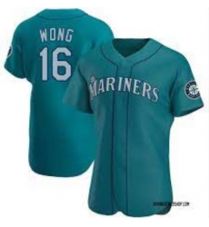 Men's Kolten Wong Seattle Mariners Authentic Aqua Alternate Jersey Men's Kolten Wong Seattle Mariners Authentic Aqua Alternate Jersey