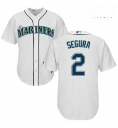 Mens Majestic Seattle Mariners 2 Jean Segura Replica White Home Cool Base MLB Jersey Mens Majestic Seattle Mariners 2 Jean Segura Replica White Home Cool Base MLB Jersey