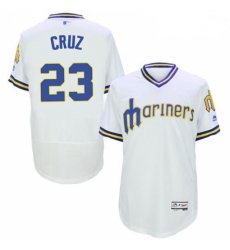 Mens Majestic Seattle Mariners 23 Nelson Cruz White Flexbase Authentic Collection Cooperstown MLB Jersey Mens Majestic Seattle Mariners 23 Nelson Cruz White Flexbase Authentic Collection Cooperstown MLB Jersey