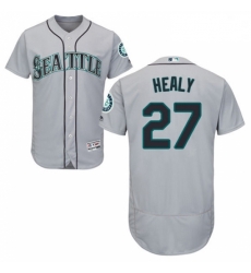 Mens Majestic Seattle Mariners 27 Ryon Healy Grey Road Flex Base Authentic Collection MLB Jersey Mens Majestic Seattle Mariners 27 Ryon Healy Grey Road Flex Base Authentic Collection MLB Jersey