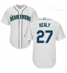 Mens Majestic Seattle Mariners 27 Ryon Healy Replica White Home Cool Base MLB Jersey Mens Majestic Seattle Mariners 27 Ryon Healy Replica White Home Cool Base MLB Jersey