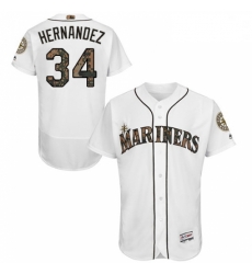 Mens Majestic Seattle Mariners 34 Felix Hernandez Authentic White 2016 Memorial Day Fashion Flex Base Jerseys Mens Majestic Seattle Mariners 34 Felix Hernandez Authentic White 2016 Memorial Day Fashion Flex Base Jerseys