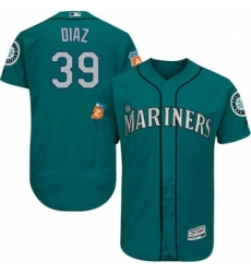 Mens Majestic Seattle Mariners 39 Edwin Diaz Teal Green Alternate Flex Base Authentic Collection MLB Jersey Mens Majestic Seattle Mariners 39 Edwin Diaz Teal Green Alternate Flex Base Authentic Collection MLB Jersey