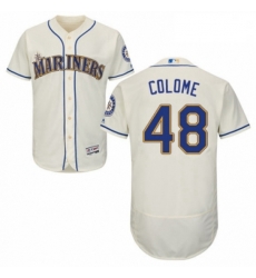 Mens Majestic Seattle Mariners 48 Alex Colome Cream Alternate Flex Base Authentic Collection MLB Jersey Mens Majestic Seattle Mariners 48 Alex Colome Cream Alternate Flex Base Authentic Collection MLB Jersey