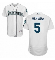 Mens Majestic Seattle Mariners 5 Guillermo Heredia White Home Flex Base Authentic Collection MLB Jersey Mens Majestic Seattle Mariners 5 Guillermo Heredia White Home Flex Base Authentic Collection MLB Jersey