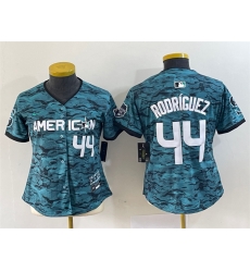 Women Seattle Mariners 44 Julio Rodriguez Teal 2023 All Star Stitched Baseball Jersey Women Seattle Mariners 44 Julio Rodriguez Teal 2023 All Star Stitched Baseball Jersey