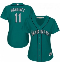 Womens Majestic Seattle Mariners 11 Edgar Martinez Authentic Teal Green Alternate Cool Base MLB Jersey Womens Majestic Seattle Mariners 11 Edgar Martinez Authentic Teal Green Alternate Cool Base MLB Jersey