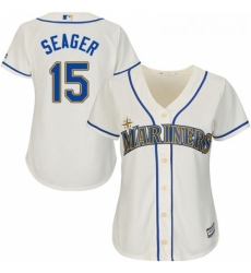 Womens Majestic Seattle Mariners 15 Kyle Seager Authentic Cream Alternate Cool Base MLB Jersey Womens Majestic Seattle Mariners 15 Kyle Seager Authentic Cream Alternate Cool Base MLB Jersey