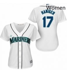 Womens Majestic Seattle Mariners 17 Mitch Haniger Replica White Home Cool Base MLB Jersey Womens Majestic Seattle Mariners 17 Mitch Haniger Replica White Home Cool Base MLB Jersey