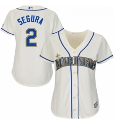 Womens Majestic Seattle Mariners 2 Jean Segura Replica Cream Alternate Cool Base MLB Jersey Womens Majestic Seattle Mariners 2 Jean Segura Replica Cream Alternate Cool Base MLB Jersey