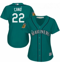 Womens Majestic Seattle Mariners 22 Robinson Cano Authentic Aqua 2017 Spring Training Cool Base MLB Jersey Womens Majestic Seattle Mariners 22 Robinson Cano Authentic Aqua 2017 Spring Training Cool Base MLB Jersey