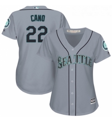 Womens Majestic Seattle Mariners 22 Robinson Cano Authentic Grey Road Cool Base MLB Jersey Womens Majestic Seattle Mariners 22 Robinson Cano Authentic Grey Road Cool Base MLB Jersey