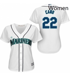 Womens Majestic Seattle Mariners 22 Robinson Cano Authentic White Home Cool Base MLB Jersey Womens Majestic Seattle Mariners 22 Robinson Cano Authentic White Home Cool Base MLB Jersey