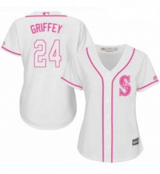 Womens Majestic Seattle Mariners 24 Ken Griffey Authentic White Fashion Cool Base MLB Jersey Womens Majestic Seattle Mariners 24 Ken Griffey Authentic White Fashion Cool Base MLB Jersey