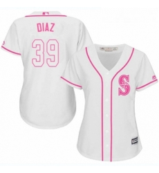 Womens Majestic Seattle Mariners 39 Edwin Diaz Authentic White Fashion Cool Base MLB Jersey Womens Majestic Seattle Mariners 39 Edwin Diaz Authentic White Fashion Cool Base MLB Jersey