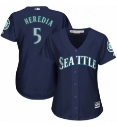 Womens Majestic Seattle Mariners 5 Guillermo Heredia Authentic Navy Blue Alternate 2 Cool Base MLB Jersey Womens Majestic Seattle Mariners 5 Guillermo Heredia Authentic Navy Blue Alternate 2 Cool Base MLB Jersey