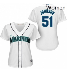 Womens Majestic Seattle Mariners 51 Randy Johnson Replica White Home Cool Base MLB Jersey Womens Majestic Seattle Mariners 51 Randy Johnson Replica White Home Cool Base MLB Jersey