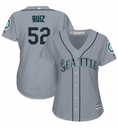 Womens Majestic Seattle Mariners 52 Carlos Ruiz Authentic Grey Road Cool Base MLB Jersey Womens Majestic Seattle Mariners 52 Carlos Ruiz Authentic Grey Road Cool Base MLB Jersey