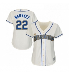 Womens Seattle Mariners 22 Omar Narvaez Replica Cream Alternate Cool Base Baseball Jersey Womens Seattle Mariners 22 Omar Narvaez Replica Cream Alternate Cool Base Baseball Jersey