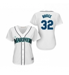 Womens Seattle Mariners 32 Jay Bruce Replica White Home Cool Base Baseball Jersey Womens Seattle Mariners 32 Jay Bruce Replica White Home Cool Base Baseball Jersey