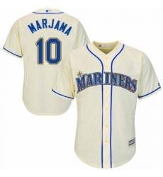 Youth Majestic Seattle Mariners 10 Mike Marjama Replica Cream Alternate Cool Base MLB Jersey Youth Majestic Seattle Mariners 10 Mike Marjama Replica Cream Alternate Cool Base MLB Jersey