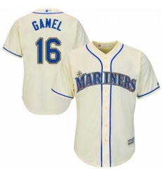 Youth Majestic Seattle Mariners 16 Ben Gamel Authentic Cream Alternate Cool Base MLB Jersey Youth Majestic Seattle Mariners 16 Ben Gamel Authentic Cream Alternate Cool Base MLB Jersey