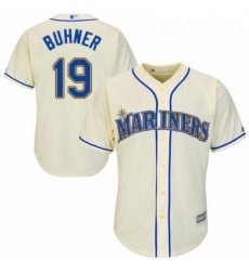 Youth Majestic Seattle Mariners 19 Jay Buhner Authentic Cream Alternate Cool Base MLB Jersey Youth Majestic Seattle Mariners 19 Jay Buhner Authentic Cream Alternate Cool Base MLB Jersey