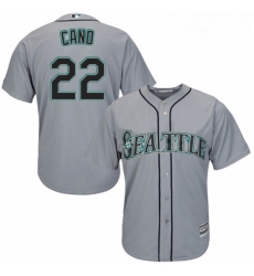 Youth Majestic Seattle Mariners 22 Robinson Cano Authentic Grey Road Cool Base MLB Jersey Youth Majestic Seattle Mariners 22 Robinson Cano Authentic Grey Road Cool Base MLB Jersey