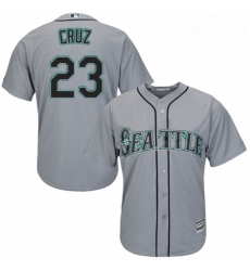 Youth Majestic Seattle Mariners 23 Nelson Cruz Authentic Grey Road Cool Base MLB Jersey Youth Majestic Seattle Mariners 23 Nelson Cruz Authentic Grey Road Cool Base MLB Jersey