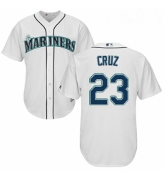 Youth Majestic Seattle Mariners 23 Nelson Cruz Authentic White Home Cool Base MLB Jersey Youth Majestic Seattle Mariners 23 Nelson Cruz Authentic White Home Cool Base MLB Jersey