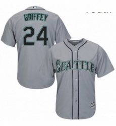 Youth Majestic Seattle Mariners 24 Ken Griffey Authentic Grey Road Cool Base MLB Jersey Youth Majestic Seattle Mariners 24 Ken Griffey Authentic Grey Road Cool Base MLB Jersey