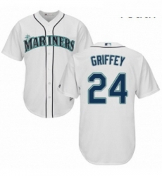 Youth Majestic Seattle Mariners 24 Ken Griffey Authentic White Home Cool Base MLB Jersey Youth Majestic Seattle Mariners 24 Ken Griffey Authentic White Home Cool Base MLB Jersey