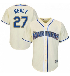 Youth Majestic Seattle Mariners 27 Ryon Healy Authentic Cream Alternate Cool Base MLB Jersey Youth Majestic Seattle Mariners 27 Ryon Healy Authentic Cream Alternate Cool Base MLB Jersey