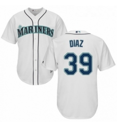 Youth Majestic Seattle Mariners 39 Edwin Diaz Replica White Home Cool Base MLB Jersey Youth Majestic Seattle Mariners 39 Edwin Diaz Replica White Home Cool Base MLB Jersey
