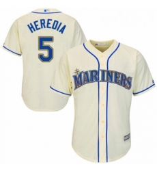Youth Majestic Seattle Mariners 5 Guillermo Heredia Replica Cream Alternate Cool Base MLB Jersey Youth Majestic Seattle Mariners 5 Guillermo Heredia Replica Cream Alternate Cool Base MLB Jersey