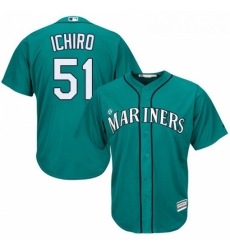 Youth Majestic Seattle Mariners 51 Ichiro Suzuki Authentic Teal Green Alternate Cool Base MLB Jersey Youth Majestic Seattle Mariners 51 Ichiro Suzuki Authentic Teal Green Alternate Cool Base MLB Jersey