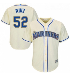 Youth Majestic Seattle Mariners 52 Carlos Ruiz Replica Cream Alternate Cool Base MLB Jersey Youth Majestic Seattle Mariners 52 Carlos Ruiz Replica Cream Alternate Cool Base MLB Jersey