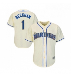 Youth Seattle Mariners 1 Tim Beckham Replica Cream Alternate Cool Base Baseball Jersey Youth Seattle Mariners 1 Tim Beckham Replica Cream Alternate Cool Base Baseball Jersey