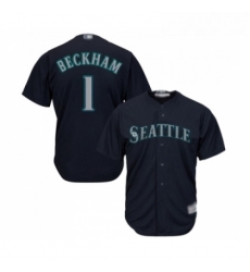 Youth Seattle Mariners 1 Tim Beckham Replica Navy Blue Alternate 2 Cool Base Baseball Jersey Youth Seattle Mariners 1 Tim Beckham Replica Navy Blue Alternate 2 Cool Base Baseball Jersey