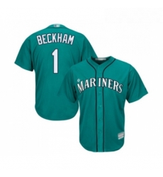 Youth Seattle Mariners 1 Tim Beckham Replica Teal Green Alternate Cool Base Baseball Jersey Youth Seattle Mariners 1 Tim Beckham Replica Teal Green Alternate Cool Base Baseball Jersey