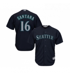 Youth Seattle Mariners 16 Domingo Santana Replica Navy Blue Alternate 2 Cool Base Baseball Jersey Youth Seattle Mariners 16 Domingo Santana Replica Navy Blue Alternate 2 Cool Base Baseball Jersey
