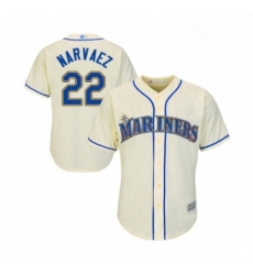 Youth Seattle Mariners 22 Omar Narvaez Replica Cream Alternate Cool Base Baseball Jersey Youth Seattle Mariners 22 Omar Narvaez Replica Cream Alternate Cool Base Baseball Jersey