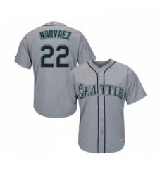 Youth Seattle Mariners 22 Omar Narvaez Replica Grey Road Cool Base Baseball Jersey Youth Seattle Mariners 22 Omar Narvaez Replica Grey Road Cool Base Baseball Jersey