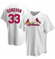 Men ST. LOUIS CARDINALS Brendan Donovan #33 White Cool Base Stitched MLB Jersey Men ST. LOUIS CARDINALS Brendan Donovan #33 White Cool Base Stitched MLB Jersey