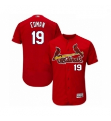 Men St. Louis Cardinals 19 Tommy Edman Red Alternate Flex Base Authentic Collection Baseball Player Jersey Men St. Louis Cardinals 19 Tommy Edman Red Alternate Flex Base Authentic Collection Baseball Player Jersey