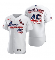 Men St.Louis Cardinals 46 Paul Goldschmidt White USA Flag Fashion Nike Cool Base Jersey Men St.Louis Cardinals 46 Paul Goldschmidt White USA Flag Fashion Nike Cool Base Jersey