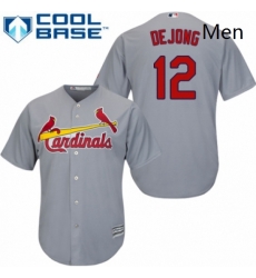 Mens Majestic St Louis Cardinals 12 Paul DeJong Replica Grey Road Cool Base MLB Jersey Mens Majestic St Louis Cardinals 12 Paul DeJong Replica Grey Road Cool Base MLB Jersey