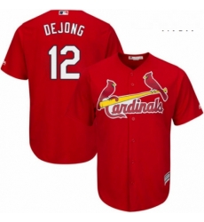 Mens Majestic St Louis Cardinals 12 Paul DeJong Replica Red Alternate Cool Base MLB Jersey Mens Majestic St Louis Cardinals 12 Paul DeJong Replica Red Alternate Cool Base MLB Jersey