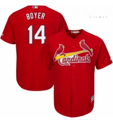 Mens Majestic St Louis Cardinals 14 Ken Boyer Replica Red Alternate Cool Base MLB Jersey Mens Majestic St Louis Cardinals 14 Ken Boyer Replica Red Alternate Cool Base MLB Jersey