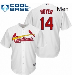 Mens Majestic St Louis Cardinals 14 Ken Boyer Replica White Home Cool Base MLB Jersey Mens Majestic St Louis Cardinals 14 Ken Boyer Replica White Home Cool Base MLB Jersey